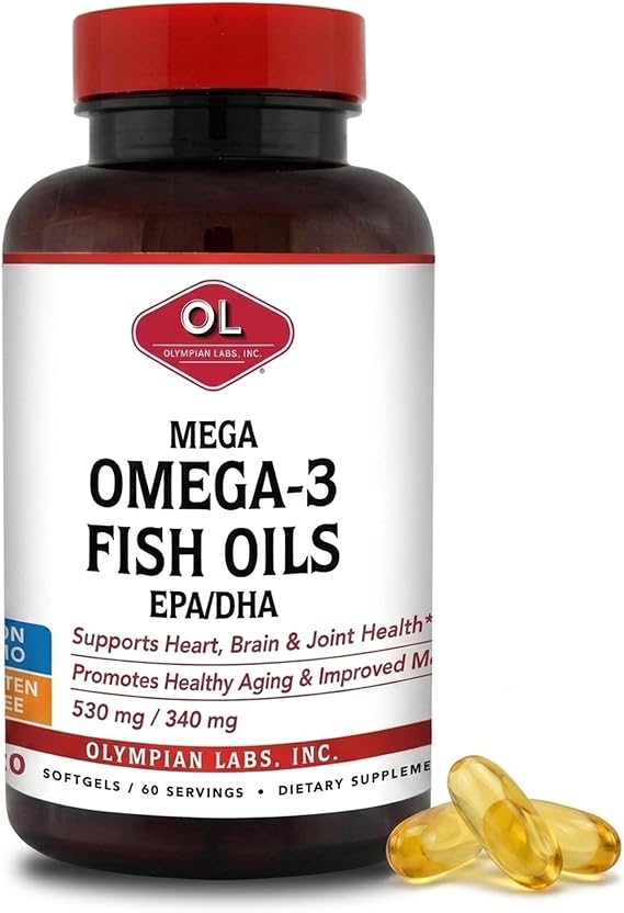 Olympian Labs Mega Omega 3 Fish Oils, 60 sevings,3148