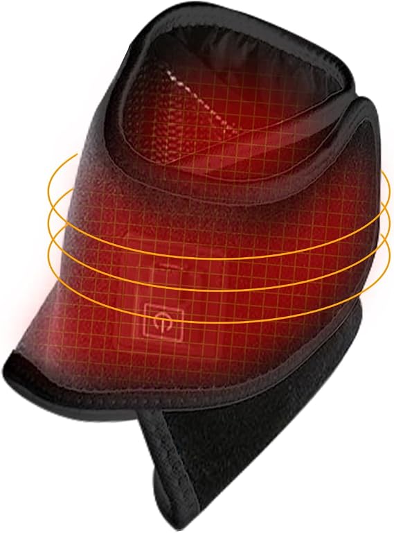 Heated Ankles Wrap Foot Heating Pad for Achilles Tendonitis Relief Portable Electric Heating Pads for Feet Circulation and Pain Relief with 3 Heating Levels Adjustable