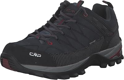 CMP Mens Low-Top Trekking Shoes, Asphalt Syrah Dark, 7.5