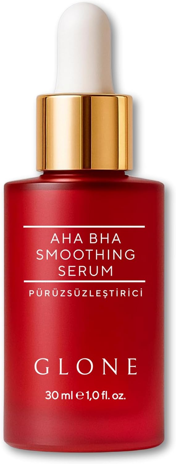 GLONE Aha Bha Smoothing Serum, 30ml | Hyaluronic Acid, Glycolic Acid & Centella Asiatica Content