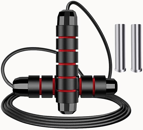 9.2ft Jump Rope, Adjustable Jump Ropes, Skipping Rope Tangle-Free Rapid Speed with Ball Bearings, and Weighted Loads