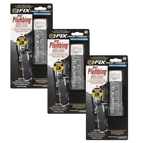 PC Products PC-Plumbing Epoxy Putty, 2 oz Stick, 3-Pack