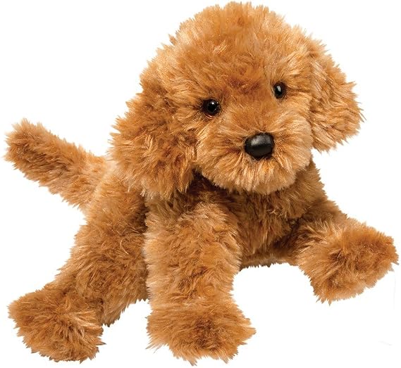 Douglas Addie Caramel Labradoodle Plush Stuffed Animal, 16 Inch Soft Realistic Labradoodle Dog Toy Fluffy Caramel Puppy Plush for Kids, Dog Lovers & Collectors