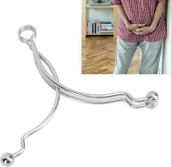Man Urinary Incontinence Clamp, Stainless Steel Leakage Proof Incontinence Clamp Easy Cleansing Leakage Proof with Urinary Control Male Urinary Incontinence Clamp for Daily
