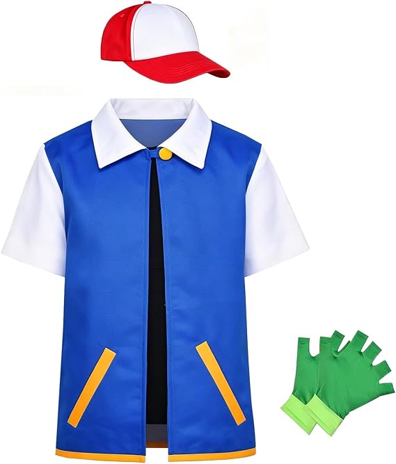 Adult Kids Costume Hoodie Halloween Cosplay Jacket Shirt Gloves Hat Sets for Trainer