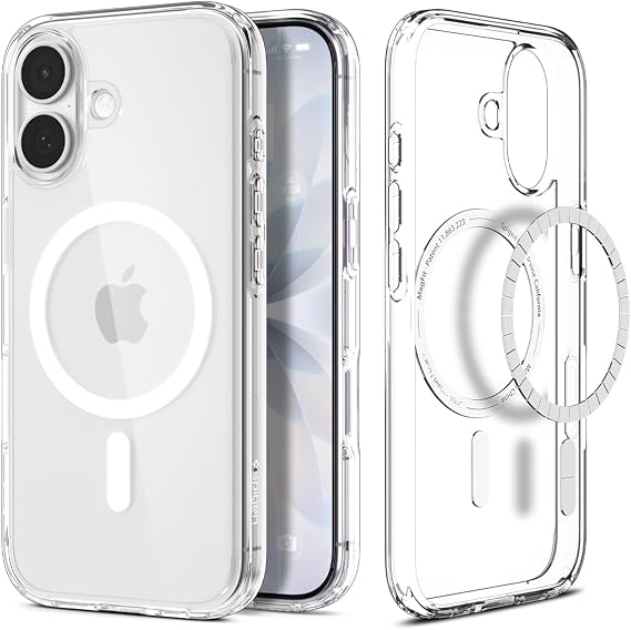 Spigen iPhone 17 ile Uyumlu MagSafe Kılıf Ultra Hybrid Mag Fit Sararmaya Dayanıklı Beyaz Şeffaf Kapak - ACS10082 (Spigen TR Garantili)