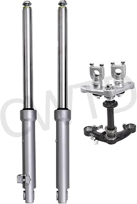27mm Front Forks Suspension Kit with Triple Tree Handlebar Riser for CRF50 XR50 TTR50 PW50 70cc 90cc 110cc Dirt Bikes Mini Bikes Go Kart Pit Bike
