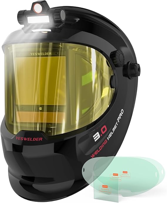 YESWELDER 180 Panoramic Welding Helmet with Smart Auto-Shade