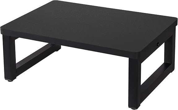 Snughome Wooden Step Stools for Adults Kids, Solid Wooden Bedside Step Stool Adults Hold Up to 350 lb, One Step Foot Stool for Kitchen, Bedroom, Living Room, Bathroom - Self-Assembly(Black)