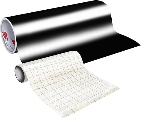 ORACAL 631 Adhesive Matte Vinyl Roll 24" x 10ft - Black w/Transfer Paper