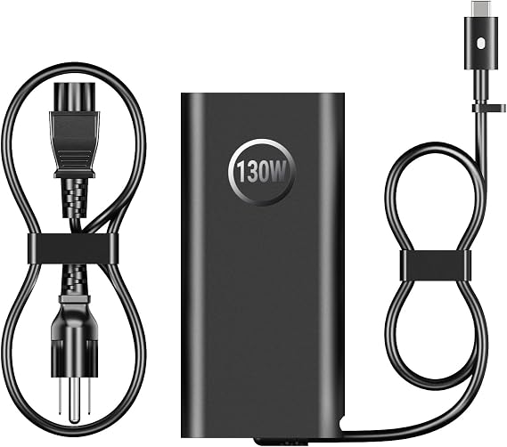 130W USB C Laptop Charger for Dell Precision 5550 5560 5530 5570 5470