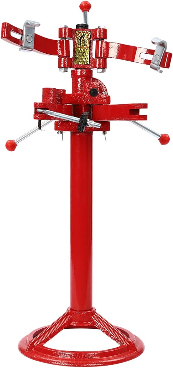 Heavy Duty Vertical Auto Spring Compressor Tool,Hand Operate Cast Iron Spring Coil Compressor Jack Compression Shock Absorbing Spring Disassembly Tool For Car Repairing,Adjustable Height 35.5"to 45.2"