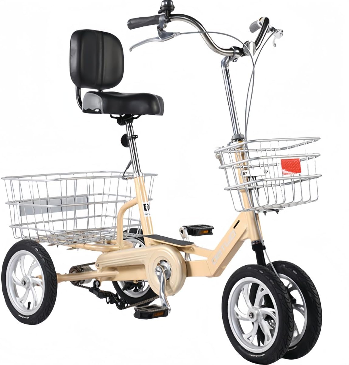 Tricycle for Adults, Seniors, 2025 Upgraded Version, 14 Inch 3 Wheels, Cruiser Bikes, Double Brakes, Shopping, Recreation, Men, Women, Seniors, Beginners