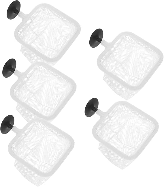 5pcs Fish Tank Separator Net with Cups Fish Breeding Holder Versatile Aquarium Incubator for Hatching and Spawning Net Design