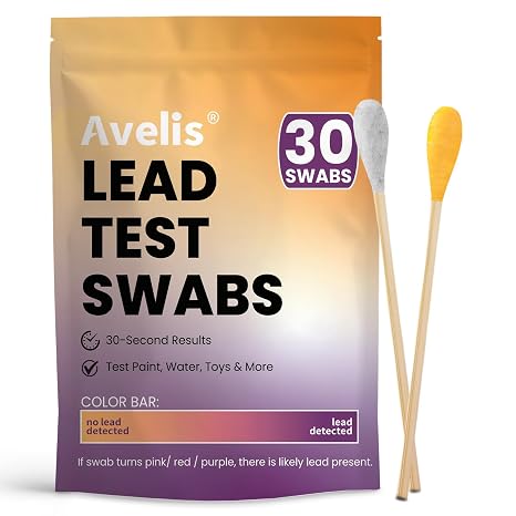 30-Count Lead Test Kit for Dishes, Lead Test Swabs for Ceramics