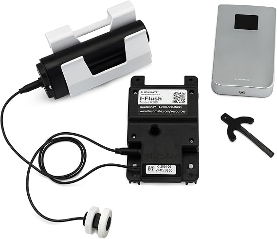 Flushmate I-Flush On-Wall Sensor Automatic Flushing System, Chrome Trim