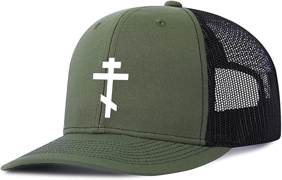 Russian Greek Byzantine Orthodox Cross Hat Adjustable Snapback Cap for Men and Women Baseball Cap