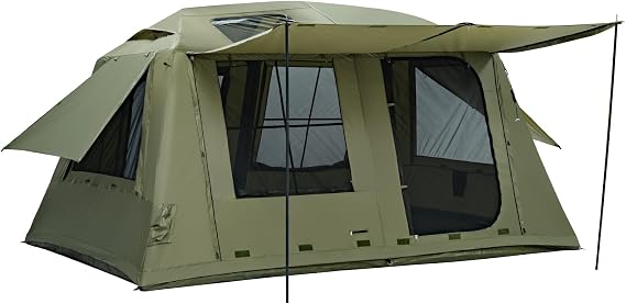 MC TOMOUNT Inflatable Tents for Camping, 6/8/10 Person Large Family Blow Up Camping Tent with 2 Doors 4 Windows 2 Skylights, Double Layer Waterproof Air Glamping Tent for Outdoor Camping Picnic Party