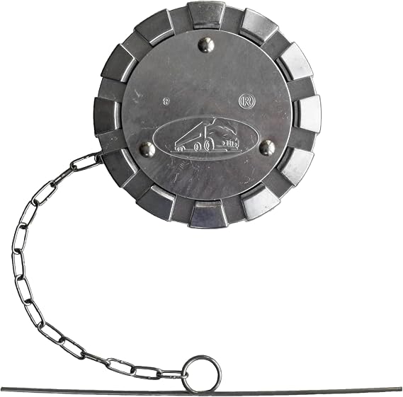 3 1/2 Nominal 8 TPI Non-Locking Aluminum Diesel Fuel Cap