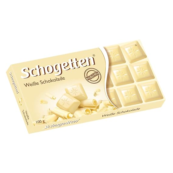 Schogetten White Chocolate Bar Candy Original German Chocolate 100g/3.52oz