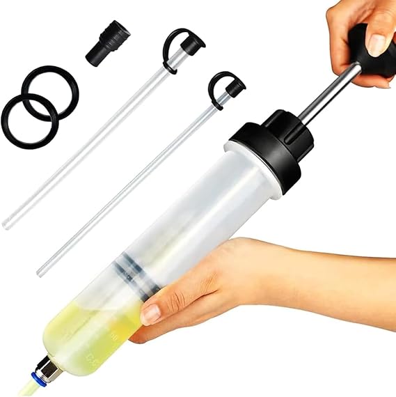 Automotive Fluid Extractor Pump, 200cc Oil Syringe Transfer Tool