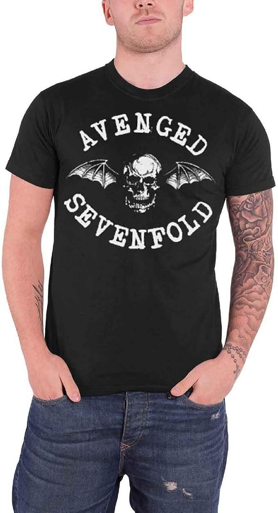 Avenged Sevenfold A7X Deathbat Crest Logo New Official Mens T Shirt [Apparel]