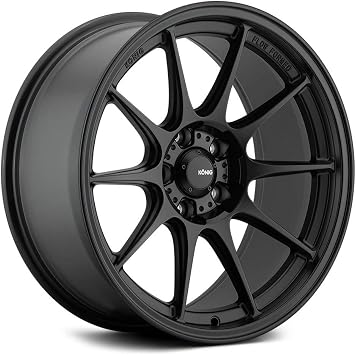 KONIG Dekagram Wheels Semi-Matte Black Aluminum (1 x 1. inches /5 x, 1 inches Offset)