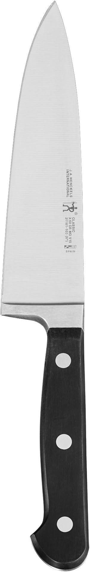 HENCKELS Classic Razor-Sharp 6-inch Chef Knife, German Engineered Informed by 100+ Years of Mastery