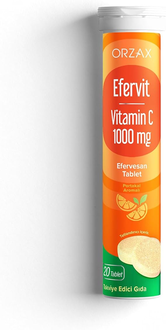 Orzax Efervit Vitamin C 1000 Mg 20 Eff Tablet