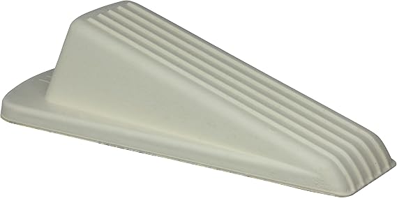 Shepherd Hardware Heavy Duty Rubber Door Wedge, Off White
