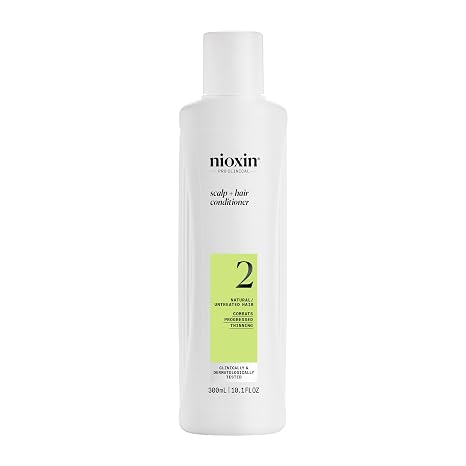 NIOXIN System 2 Scalp Care | Conditioner | Hair Thickening For Natural Hair | Scalp Health | For Natural Hair with Progressed Thinning | Boost Hair Density with Niacinamide & Biotin | Refreshed Scalp