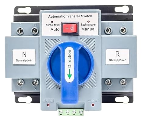 Double Power Automatic Transfer Switch CB Level 2 Pole 63 Amps Generator ATS