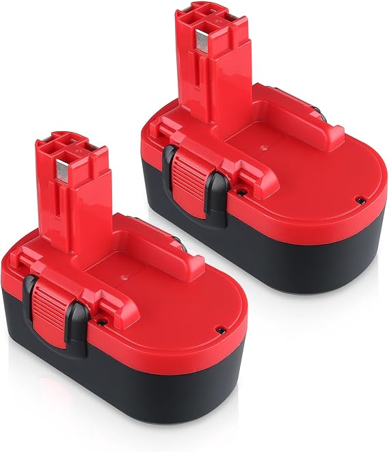 2 Pack 4.8Ah 18V Ni-MH BAT025 Replacement for Bosch 18V Battery Compatible with Bosch Battery BAT025 BAT026 BAT160 BAT180 BAT181 BAT189 3453-01 Tools