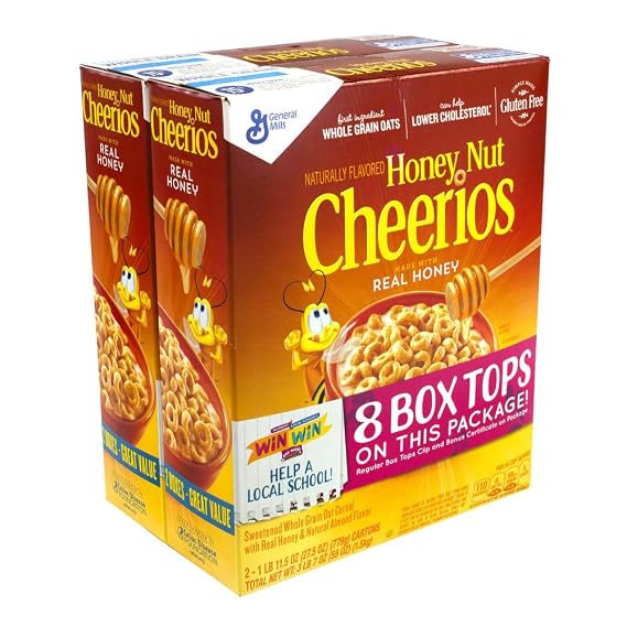 Honey Nut Cheerios, 27.5 Ounces (Pack of 2}