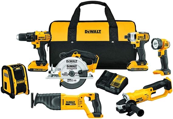 DEWALT 20V MAX Combo Kit, Compact 7-Tool (DCK720D2)