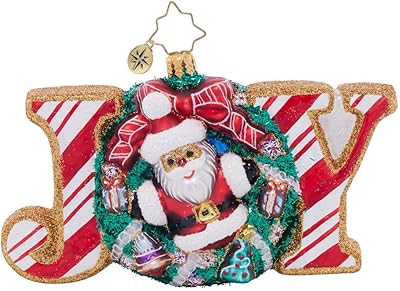 Christopher Radko Hand-Crafted European Glass Christmas Tree Decorative Ornament, Cookie Joyful Delight