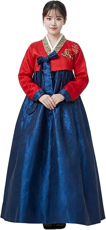 Korean Traditional Women Dress Hanbok Set Long Sleeve Cosplay Costume Dance Palace Wedding Party