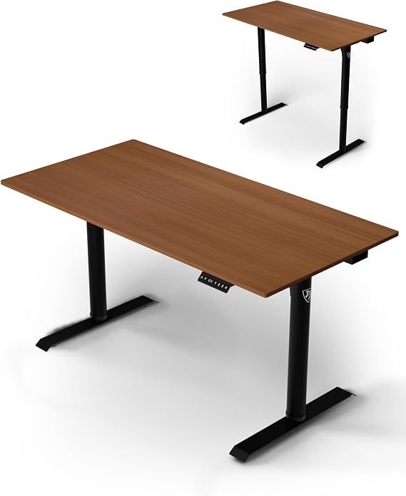 Arozzi Arena Nordico Electric Standing Desk Dark Walnut