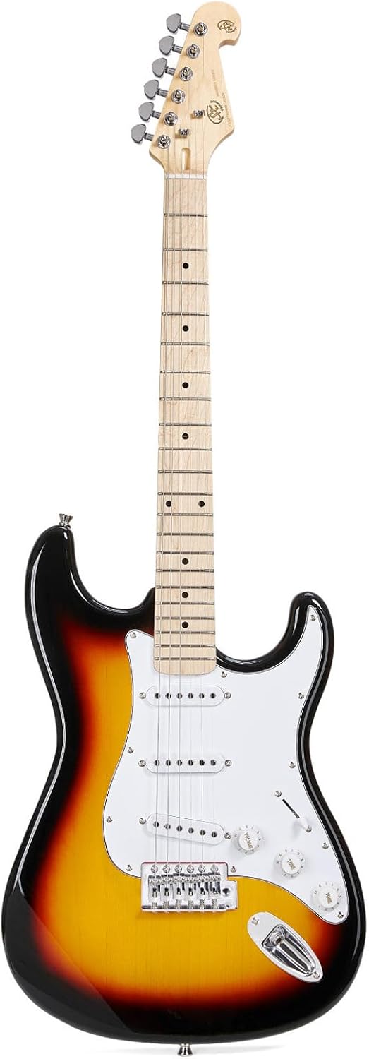 SX SEM1 3TS Electric Guitar, Stratocaster Type