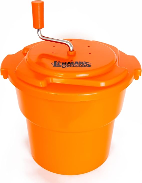Lehman's Hand-Powered Laundry Spinner, Non-Electric Off-Grid Manual Clothes Wringer Alternative for Homesteading and Camping, 25L, 6.6 Gallon Capacity