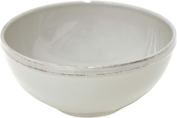 Costa Nova Ceramic Stoneware 25 oz. Soup & Cereal Bowl - Friso Collection, Grey | Microwave & Dishwasher Safe Dinnerware | Food Safe Glazing | Restaurant Quality Tableware