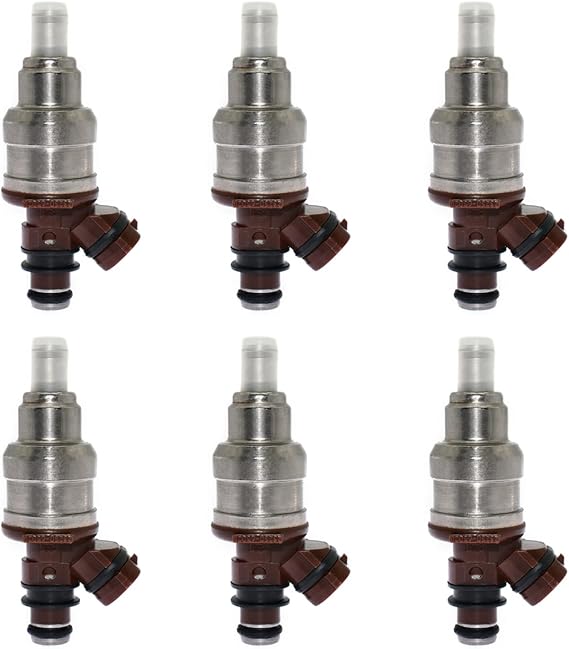 6Pcs-Fuel Injector 23250-65020 Compatible for 1989 1990 1991 1992 1993 1994 1995 Toyota Pickup 3.0l V6, for 1989-1995 Toyota 4runner 3.0l V6, for 1993-1994 Toyota T100 3.0L V6 (Set of 6)