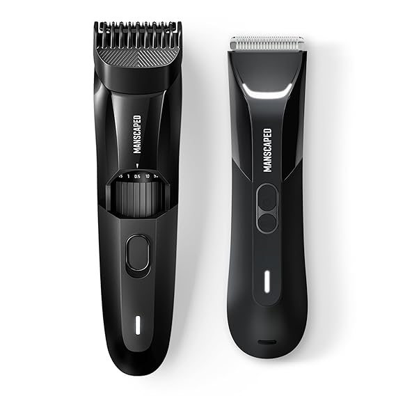 MANSCAPED The Beard & Body Bundle 4.0 PRO Contains: The Beard Hedger Adjustable Length Precision Trimmer and The Lawn Mower 4.0 PRO Men's Waterproof Electric Groin & Body Hair Trimmer