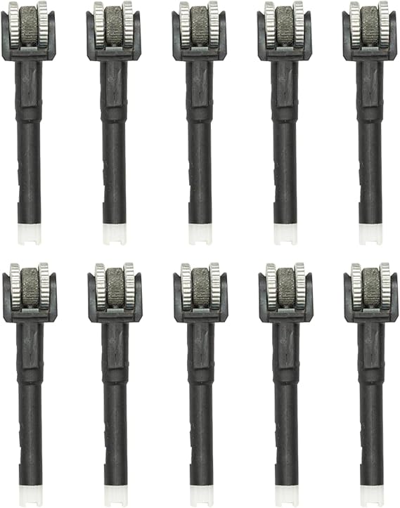 10 Pack Lighter Flint Barrel Replacement Kit with Striker Wheels, Refillable Ignition System Metal Flint Tube Mechanism for Standard Lighters (Large Size)