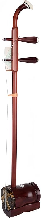 Chinese Erhu, Chinese Instrument, Er Hu, Handcarved Aged Wood, 20-Yr Artisan Crafted, Natural Sound