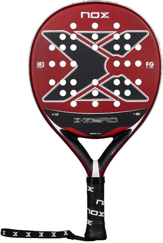 NOX Padel Racket X-Zero 2026 | Essential Round Shape Pala Padel for Beginners | Wide Sweet Spot, Carbon Frame, HR3 White Eva Core | DCS Stability, Matte Finish Precision, Forgiving Lightweight Control
