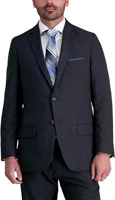Haggar Mens Smart Wash with Repreve Classic Fit Flat Front Suit Separates Pant