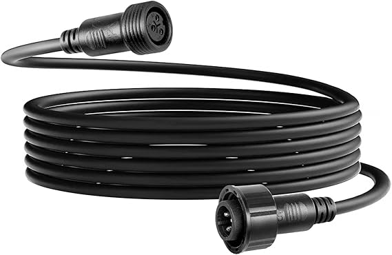 Waterproof XLR Connection Wire 3m 9.8ft IP Rated Extension Cable, Outdoor Dmx Cable Connector Converter for Stage Lights Hand in Hand 3 Pin Dmx Terminator Plug Waterproof Wire Caps