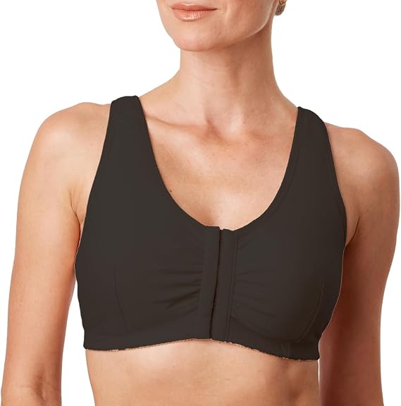 Front Closure Mastectomy Bra with Pockets