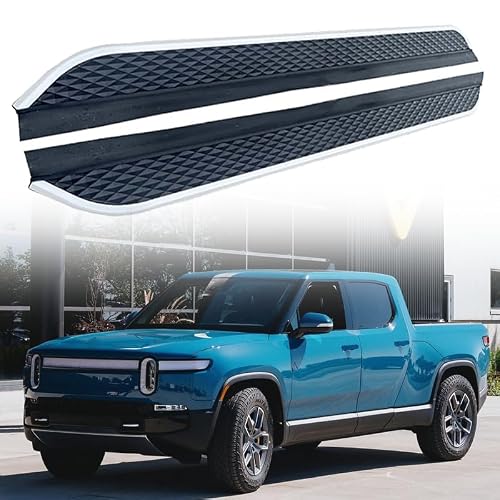 2PCS Running Boards for R1S Door Side Steps Compatible with Rivian R1S 2022-2025 Nerf Bars Pedal Exterior Rivian Accessories